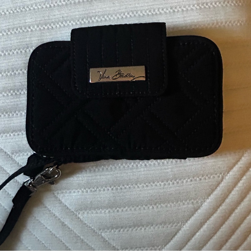 Vera Bradley Black Qulited wallet wristlet. New w/out tags